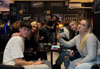 Hanging out at the Vrapchester coffee bar