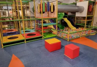 Climbing equipment in Family Park’s small play area