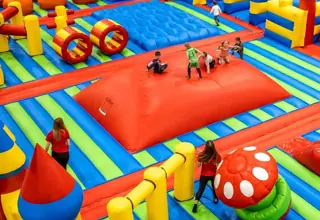 Colourful inflatable at iGRANDiA