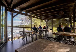Covered terrace of Restaurant Jezero