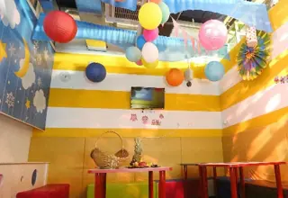 Colorful area for celebrations in Point