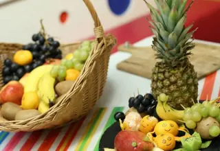 Fruit serving in a Šareni balon