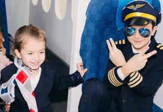 Pilot's game on the plane MiniPolisa